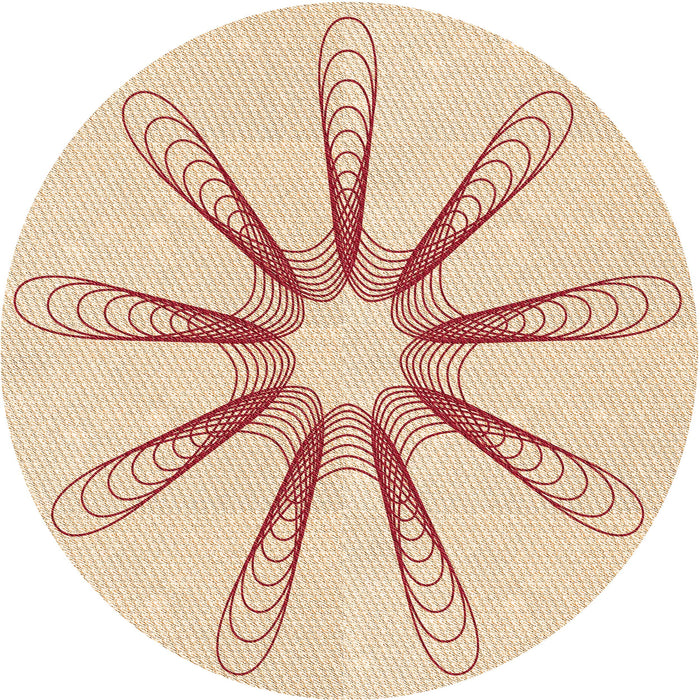 Square Patterned Moccasin Beige Rug, pat3347org