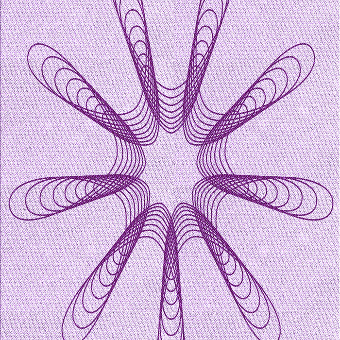 Patterned Purple Rug, pat3347pur