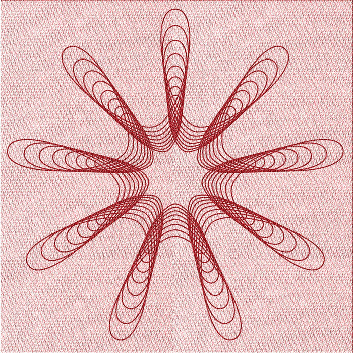 Round Patterned Pastel Red Pink Rug, pat3347rd