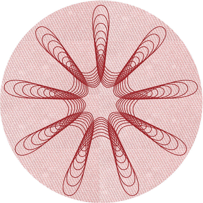 Square Patterned Pastel Red Pink Rug, pat3347rd