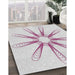 Machine Washable Transitional White Smoke Rug in a Family Room, wshpat3347