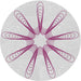 Sideview of Patterned Off-White Novelty Rug, pat3347