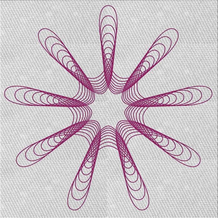 Square Patterned Off-White Novelty Rug, pat3347