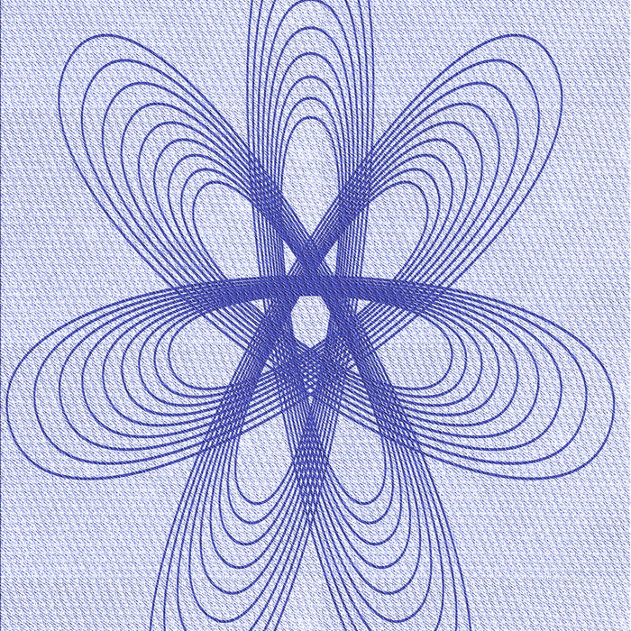 Patterned Lavender Blue Rug, pat3348blu