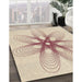 Patterned Light Copper Gold Rug in Family Room, pat3348brn