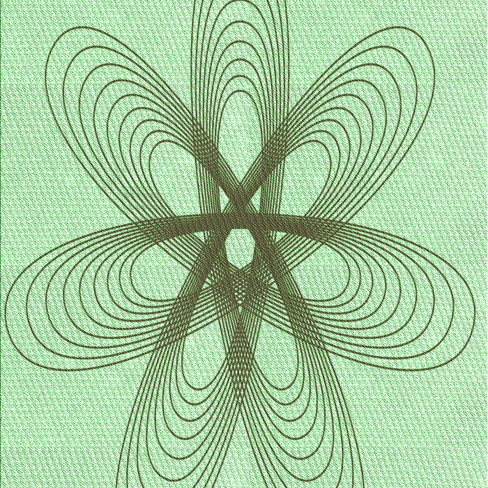 Machine Washable Transitional Mint Green Rug, wshpat3348grn