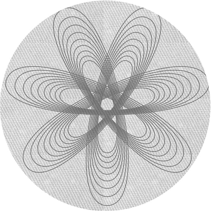 Square Patterned Platinum Gray Rug, pat3348gry