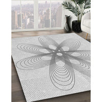 Patterned Platinum Gray Rug, pat3348gry