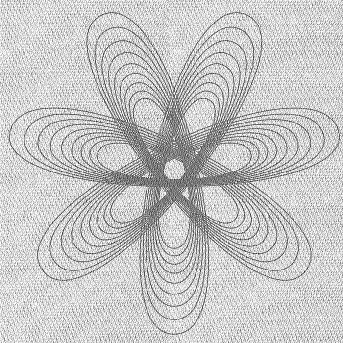 Round Machine Washable Transitional Platinum Gray Rug, wshpat3348gry