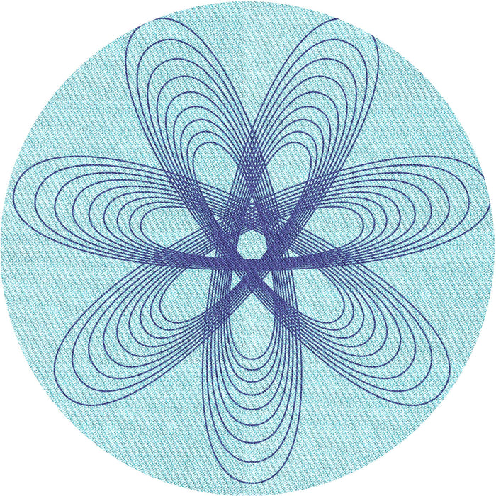 Square Machine Washable Transitional Iceberg Blue Rug in a Living Room, wshpat3348lblu