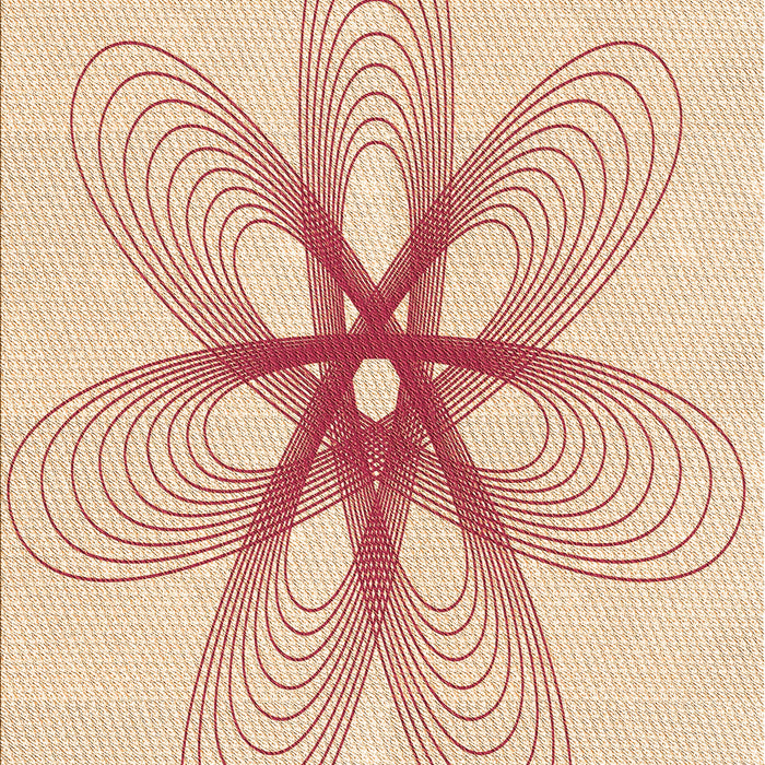 Patterned Peach Beige Rug, pat3348org