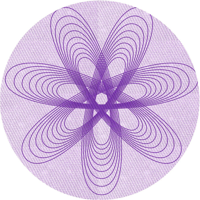 Square Patterned Purple Rug, pat3348pur