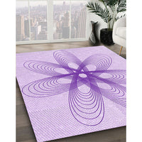 Patterned Purple Rug, pat3348pur