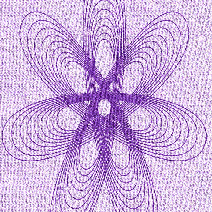 Patterned Purple Rug, pat3348pur