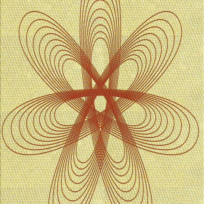 Patterned Sun Yellow Rug, pat3348yw