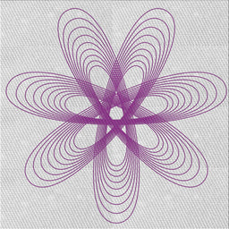 Square Patterned Lavender Purple Novelty Rug, pat3348