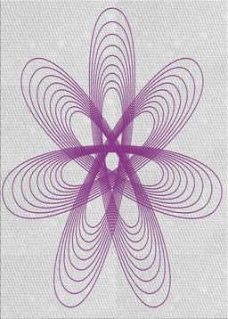 Machine Washable Transitional Lavender Purple Rug, wshpat3348