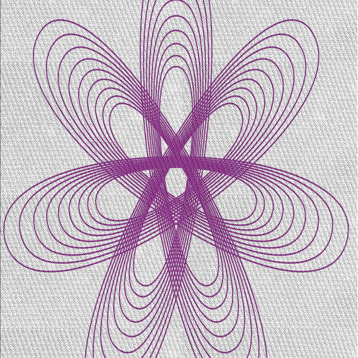 Machine Washable Transitional Lavender Purple Rug, wshpat3348