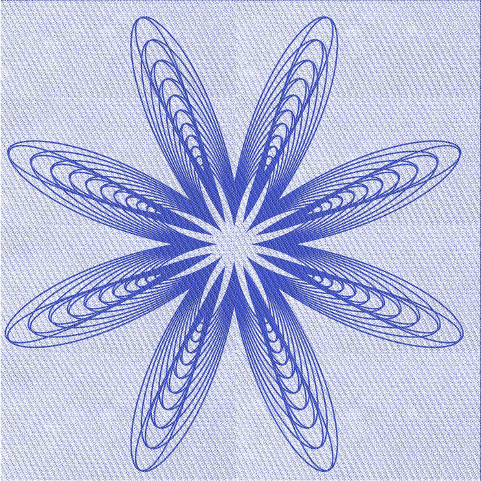 Round Machine Washable Transitional Lavender Blue Rug, wshpat3349blu