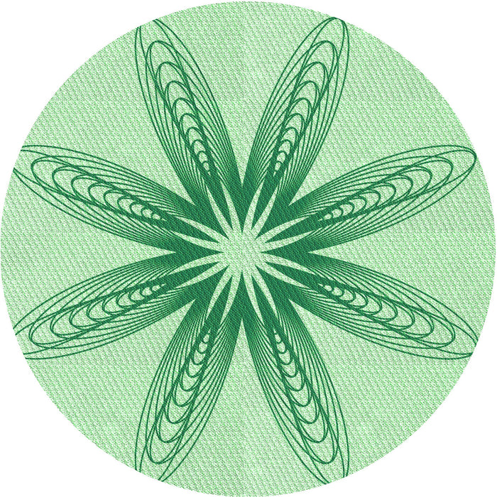 Square Patterned Mint Green Rug, pat3349grn