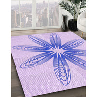 Patterned Purple Mimosa Purple Rug, pat3349pur