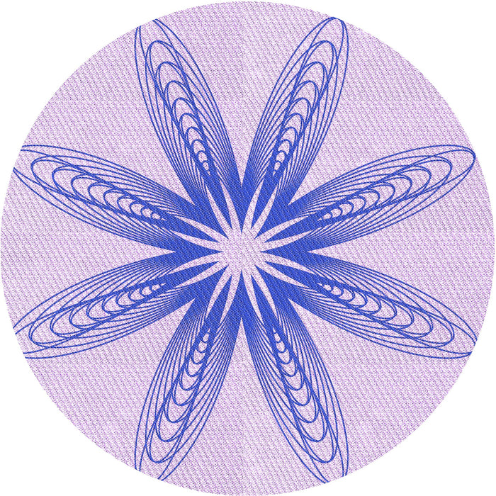 Square Patterned Purple Mimosa Purple Rug, pat3349pur