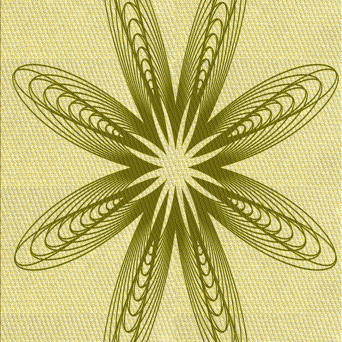 Patterned Sun Yellow Rug, pat3349yw