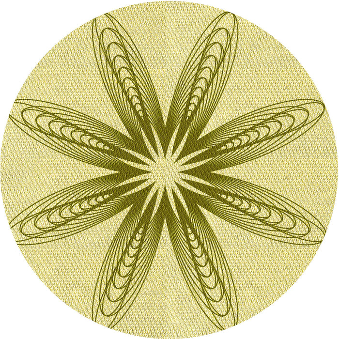 Square Patterned Sun Yellow Rug, pat3349yw