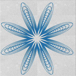 Square Patterned Water Blue Novelty Rug, pat3349