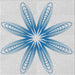 Square Patterned Water Blue Novelty Rug, pat3349