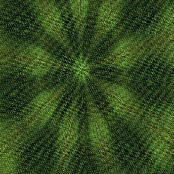 Round Patterned Dark Forest Green Rug, pat335grn