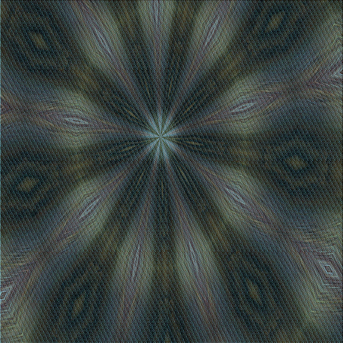 Round Patterned Midnight Gray Rug, pat335lblu