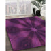 Machine Washable Transitional Pink Plum Purple Rug in a Family Room, wshpat335pur