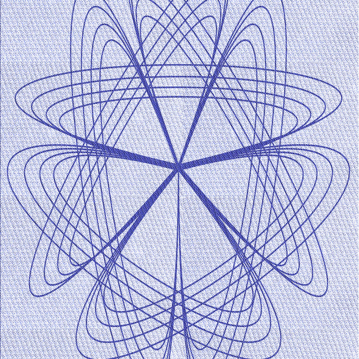 Patterned Lavender Blue Rug, pat3350blu