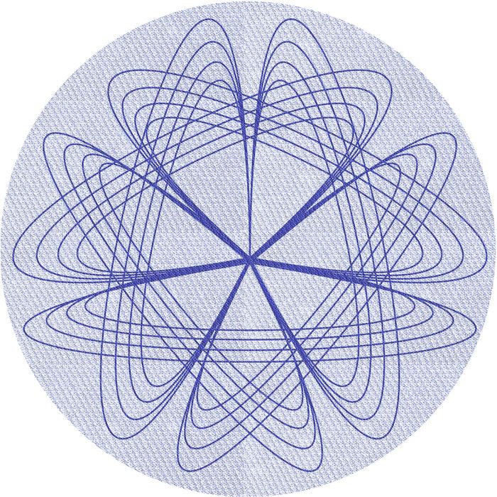 Square Patterned Lavender Blue Rug, pat3350blu