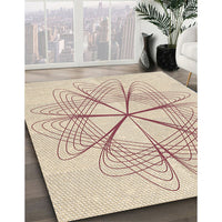 Patterned Light Copper Gold Rug, pat3350brn