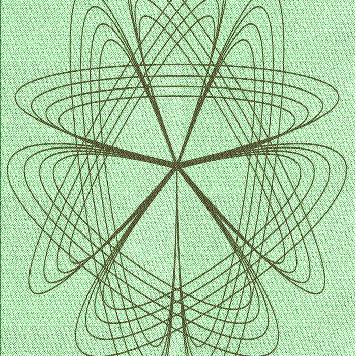 Patterned Mint Green Rug, pat3350grn