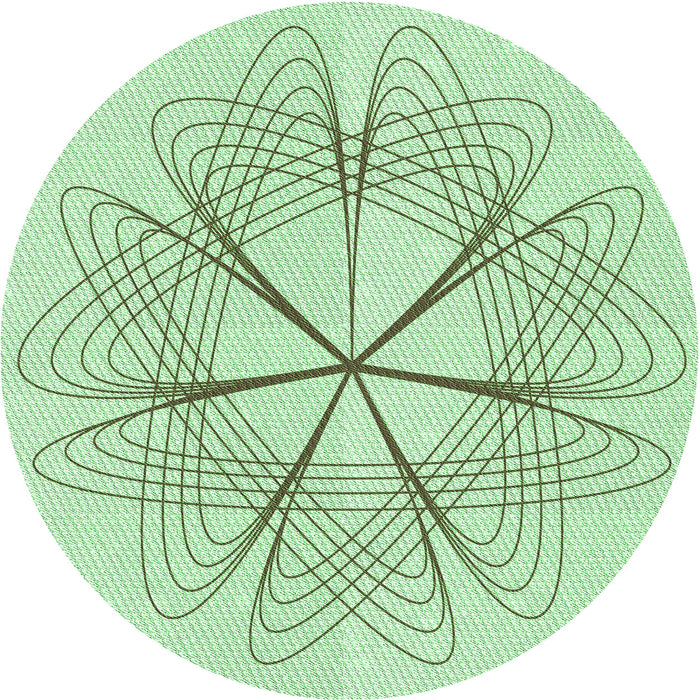 Square Patterned Mint Green Rug, pat3350grn