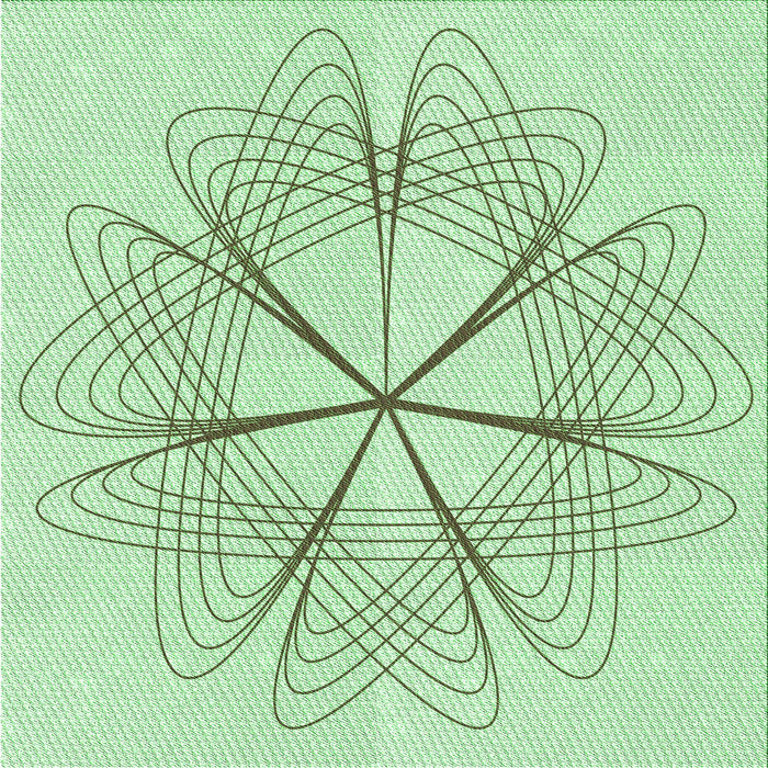 Round Machine Washable Transitional Mint Green Rug, wshpat3350grn