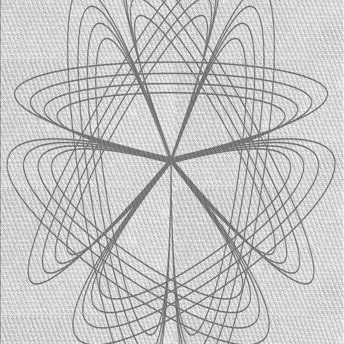 Patterned Platinum Gray Rug, pat3350gry