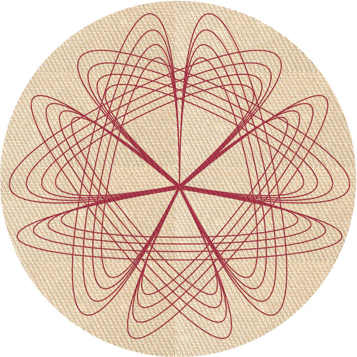 Square Machine Washable Transitional Peach Beige Rug in a Living Room, wshpat3350org