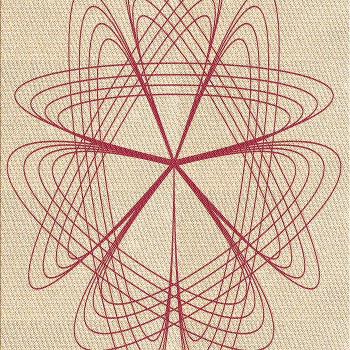 Patterned Peach Beige Rug, pat3350org