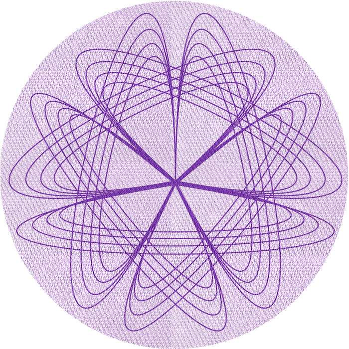 Square Machine Washable Transitional Purple Rug in a Living Room, wshpat3350pur