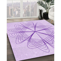 Patterned Purple Rug, pat3350pur