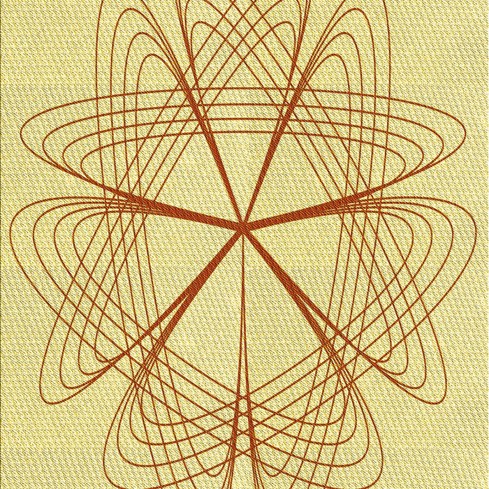 Patterned Sun Yellow Rug, pat3350yw