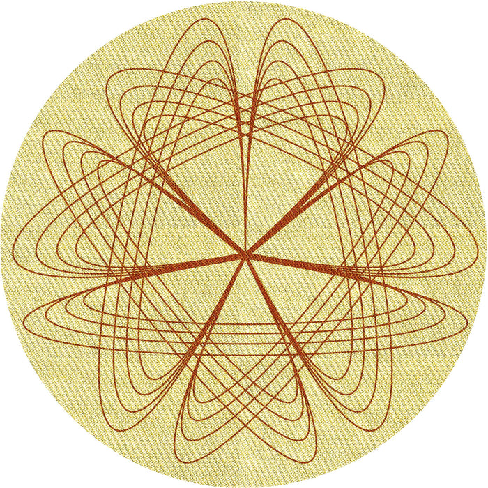 Square Patterned Sun Yellow Rug, pat3350yw