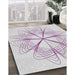 Machine Washable Transitional Lavender Purple Rug in a Family Room, wshpat3350
