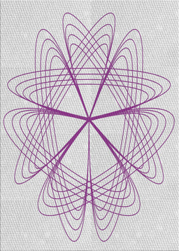 Machine Washable Transitional Lavender Purple Rug, wshpat3350