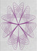 Machine Washable Transitional Lavender Purple Rug, wshpat3350