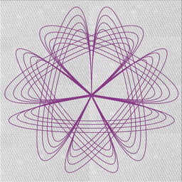 Sideview of Machine Washable Transitional Lavender Purple Rug, wshpat3350